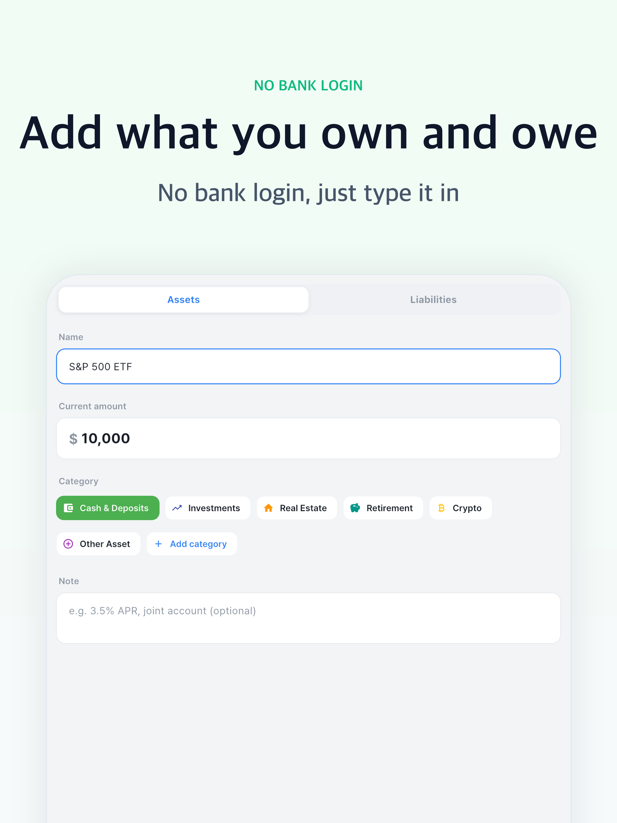 Net Worth Tracker & Calculator screenshot 8