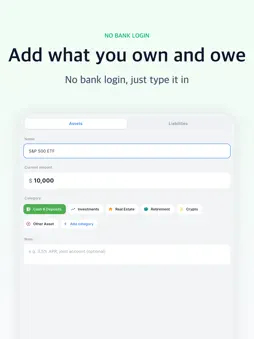 Net Worth Tracker & Calculator screenshot 8