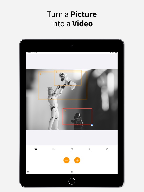 PZPIC: Pan & Zoom Effect Video iPad screenshot 1 - Photo & Video app