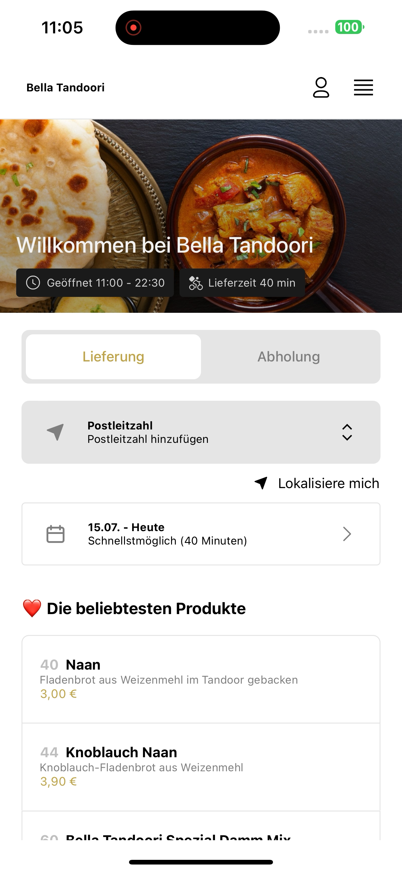 Bella Tandoori screenshot 5