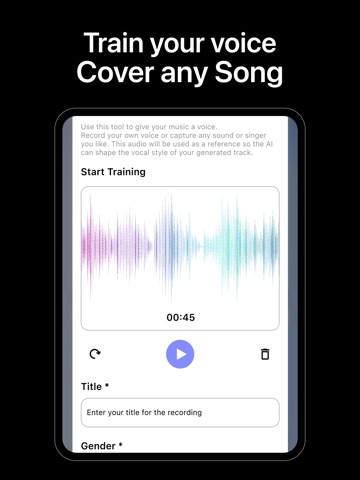 Musicfy - AI Music Generator iPad screenshot