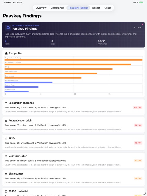 Ceremonylens: Passkey Lab screenshot 6