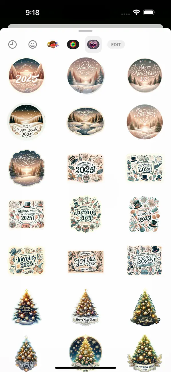 Screenshot #3 pour New Year 2025 Stickers