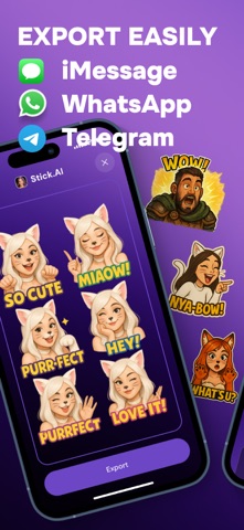 Stickr: AI Sticker Maker iPhone screenshot