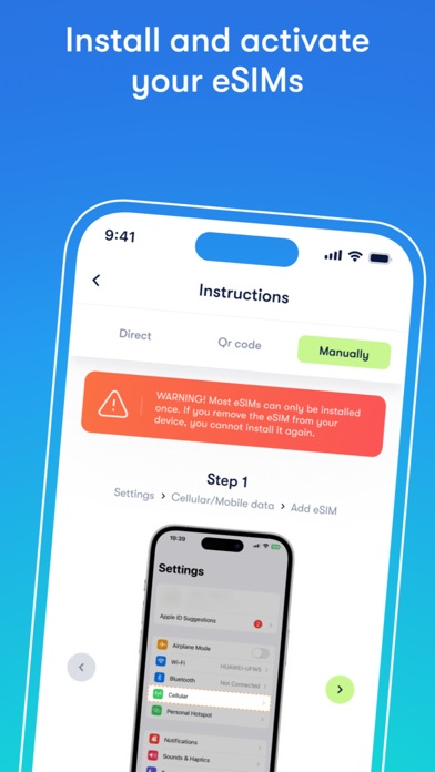 eSimply: Travel & Mobile data Screenshot