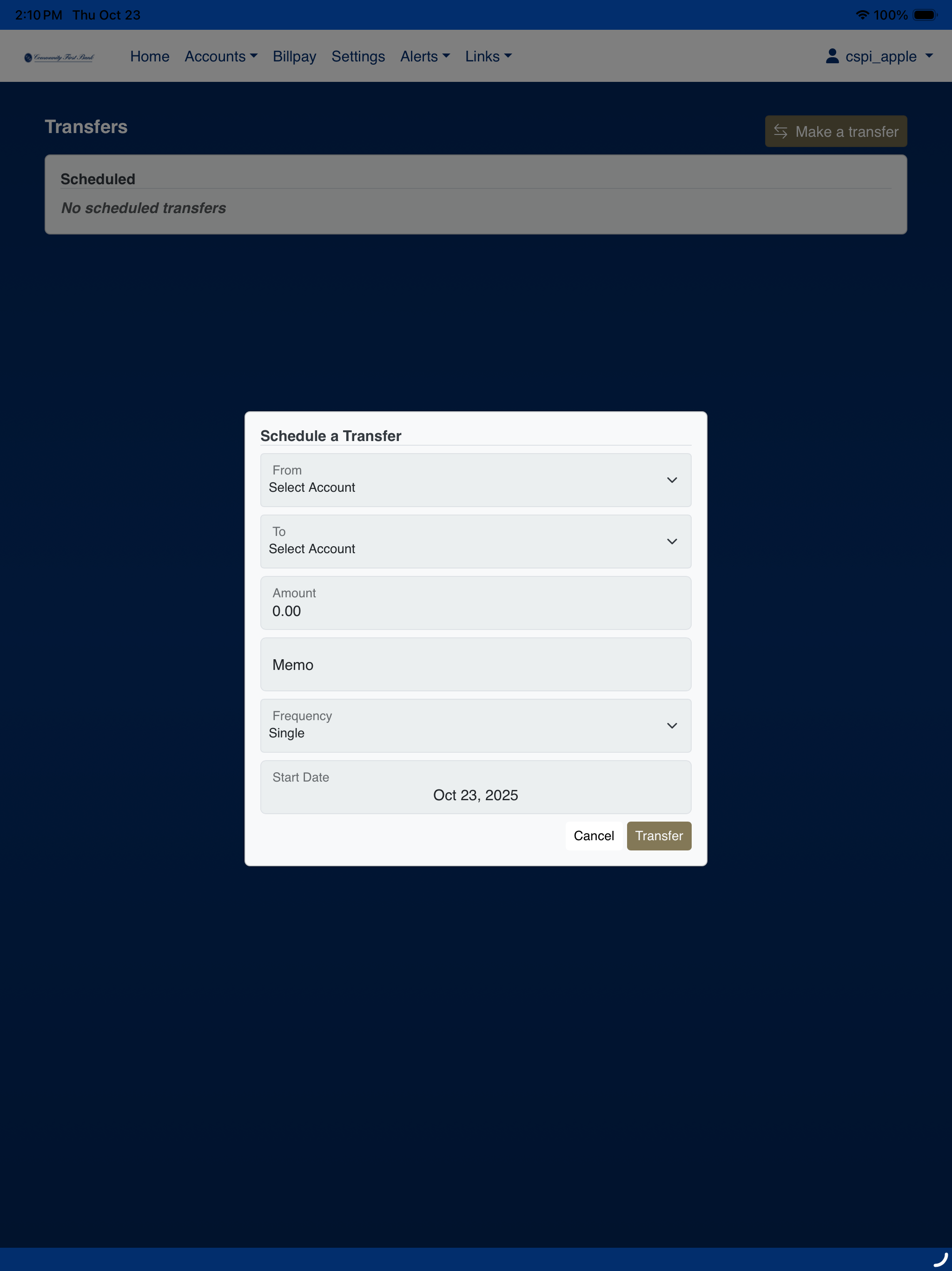 Community First Bank Mobile screenshot 9