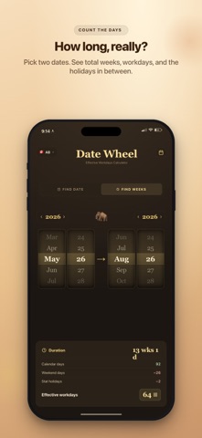 Date Wheel: Days Calculator screenshot