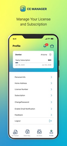 Dental CE Manager screenshot
