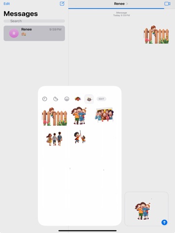Friendship Forever Stickers iPad screenshot