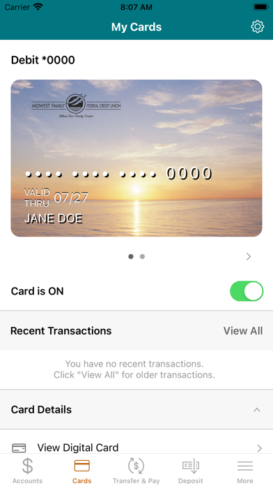 Midwest Family FCU Screenshot