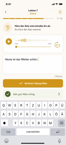 German Dictation Practice Screenshot 4 of 10