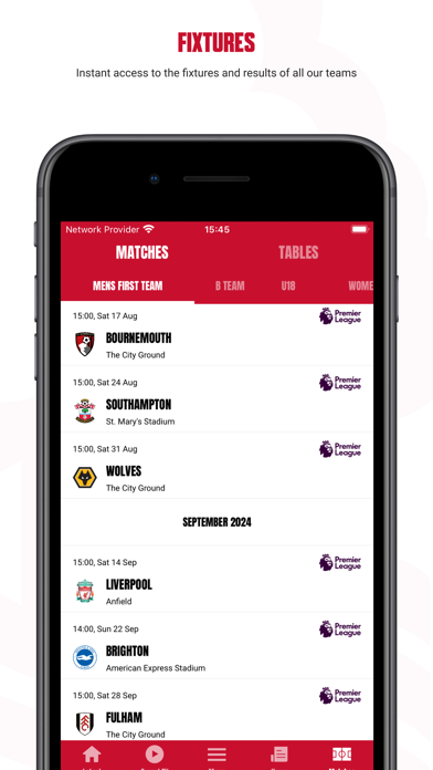 Nottingham Forest App iPhone screenshot 5 - Sports app