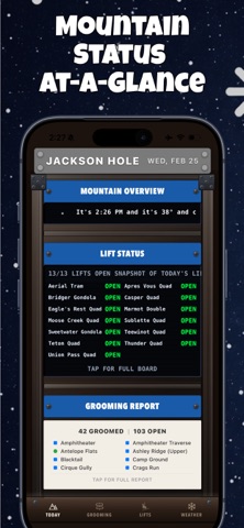 Groomd: Ski Mountain Reports iPhone screenshot