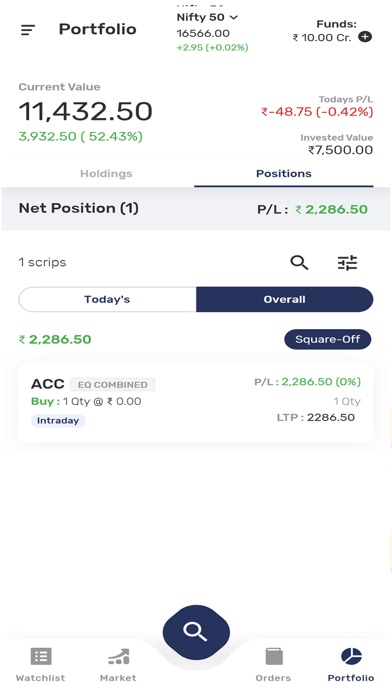 Growthify - Mobile Trading Screenshot