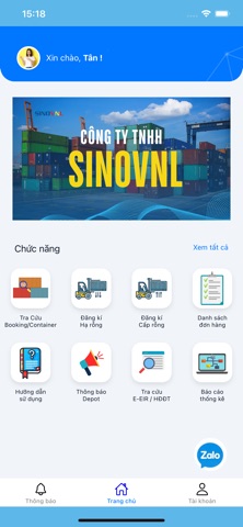 SINOVNL E-Depot screenshot