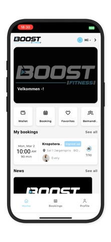 BOOST Fitness iPhone screenshot