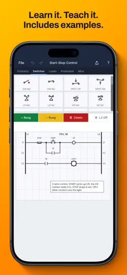 Captura de pantalla de HVAC Ladder en iPhone 3