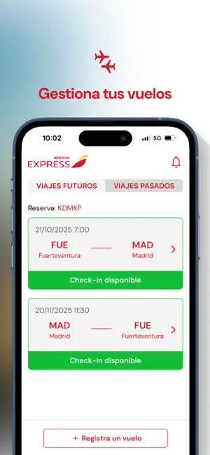 Iberia Express iPhone screenshot 2