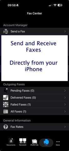 Faxing for iPhone screenshot