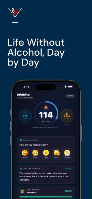 Quit Alcohol: Streak Tracker screenshot 1