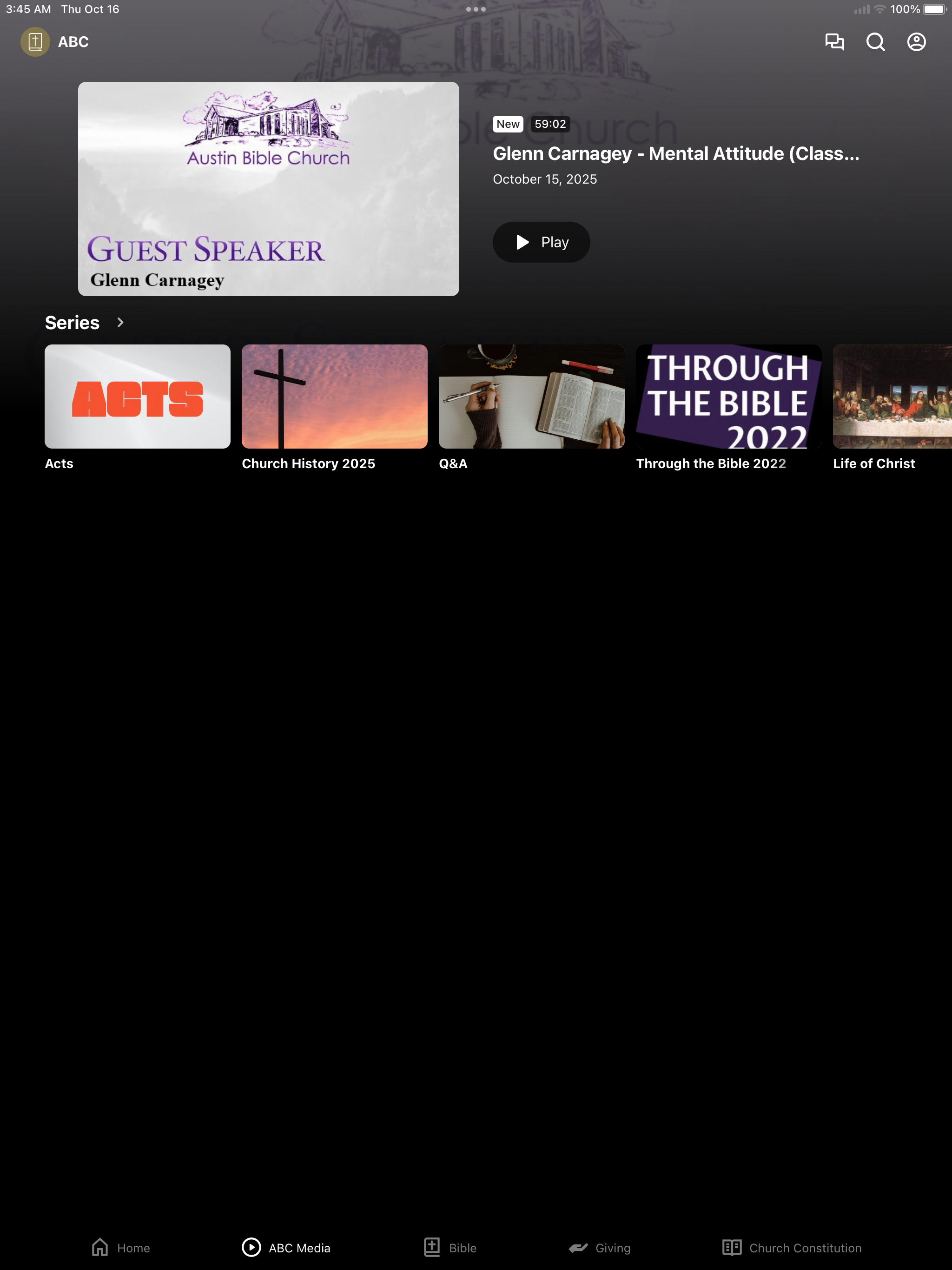 Austin Bible Church screenshot 5