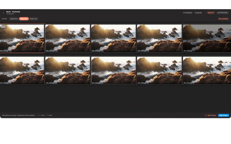 ViewOne 连拍挑选 screenshot