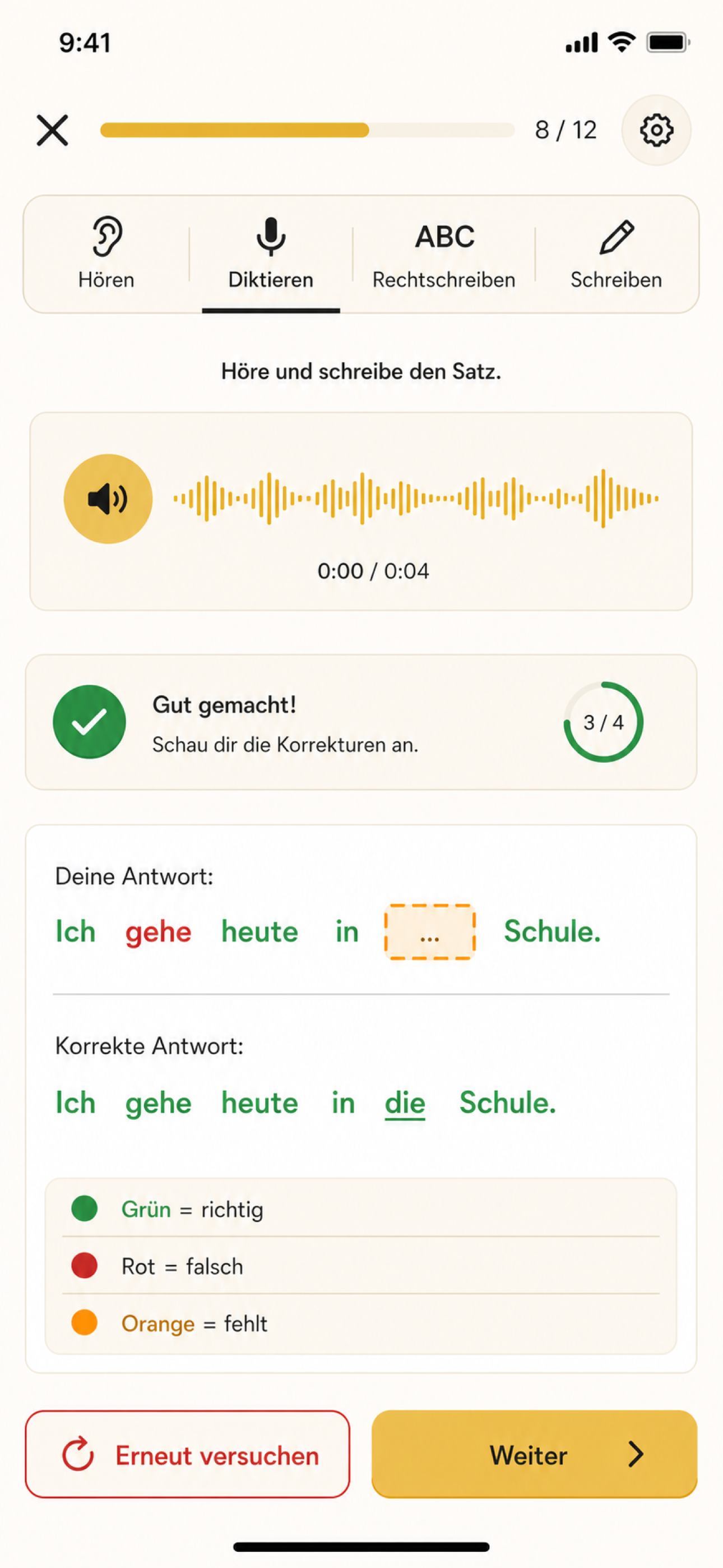 German Dictation & Listening screenshot 5