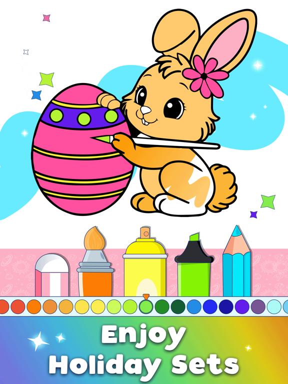 Baby & Kids Coloring Book Art iPad screenshot 6 - Education app