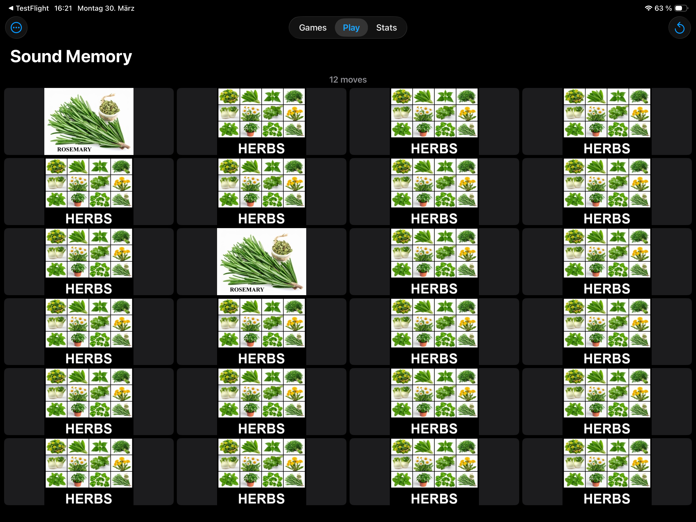 Sound Memory - Pairs & Tones