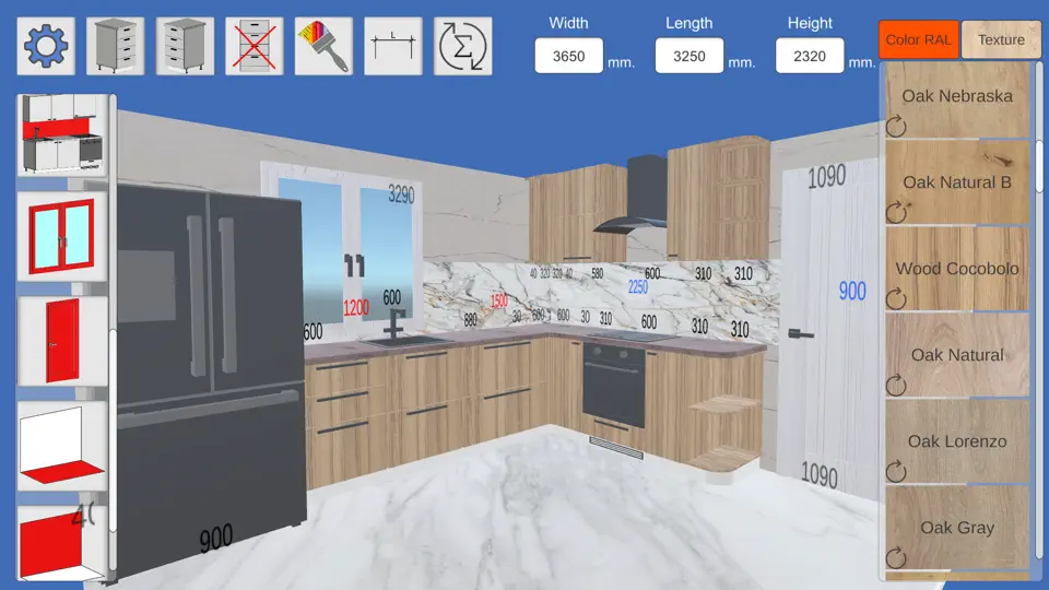 Screenshot von Kücheneditor 3D auf dem iPhone 6