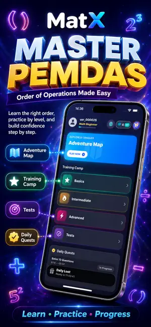 PEMDAS: Order of Operations screenshot 1