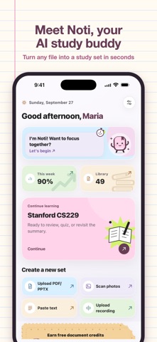 Noti: AI Study Buddy Screenshot 1 of 8