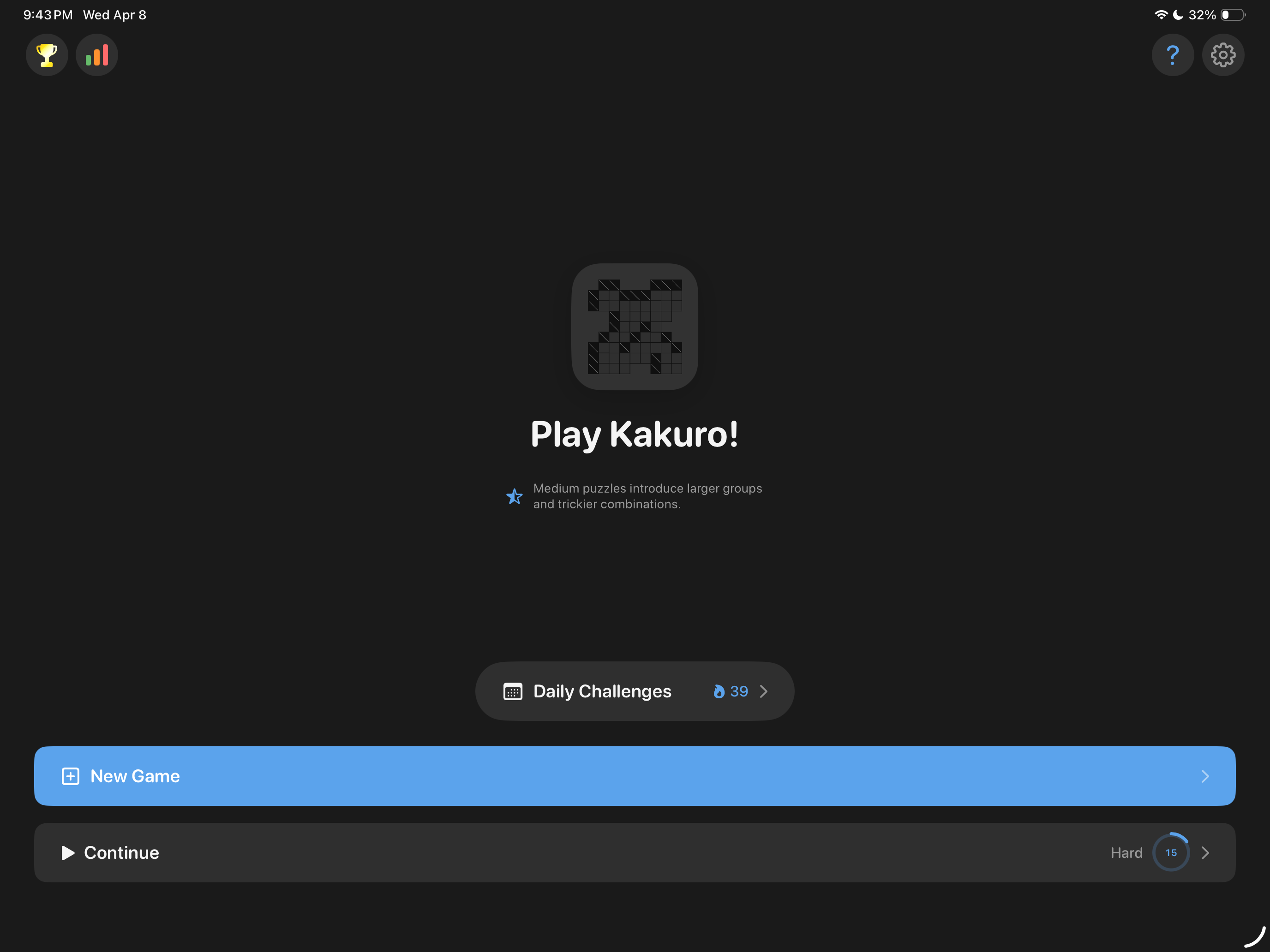 Play Kakuro!