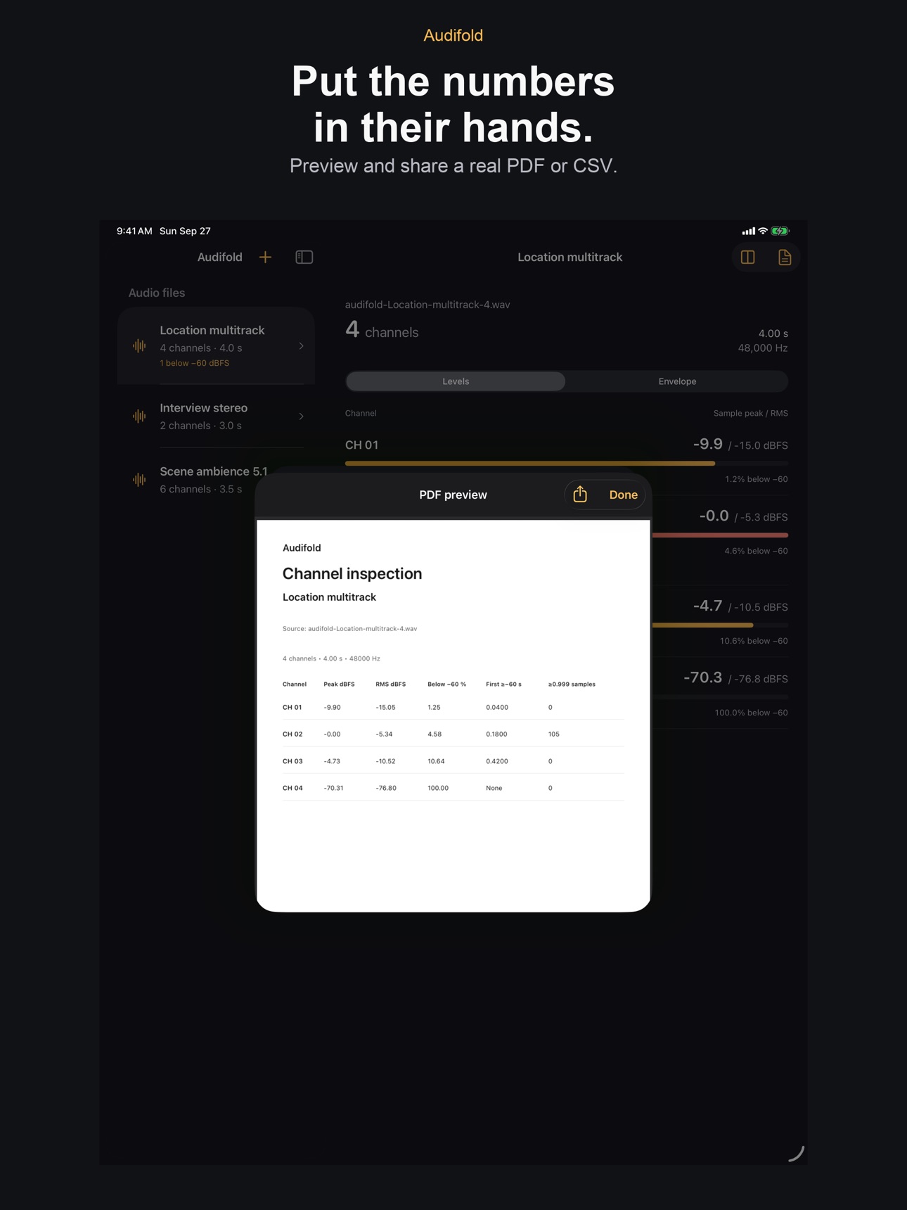 Screenshot 9 of Audifold: Channel Inspection