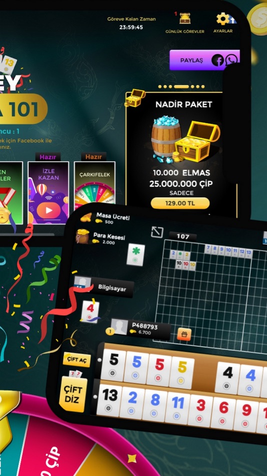 #3. Mega Okey 101 (iOS) 由: Hasan Caliskan