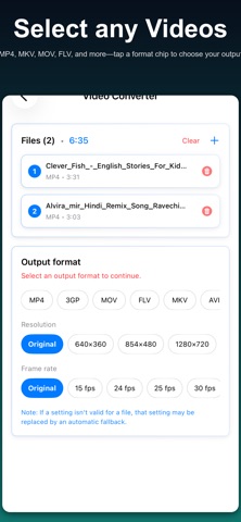 Video Converter: MP4 MKV 3GP iPhone screenshot