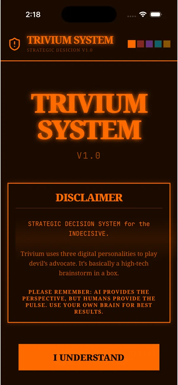 Screenshot #1 pour TRIVIUM SYSTEM