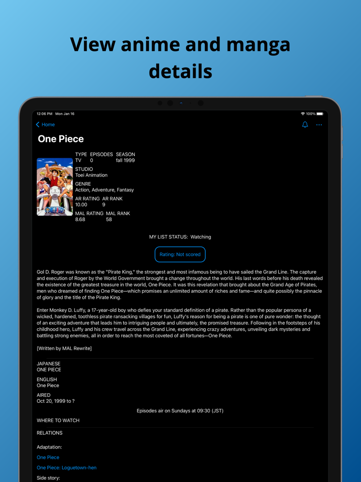 #3. Anime Reference (iOS) 来自: Aaron Treinish
