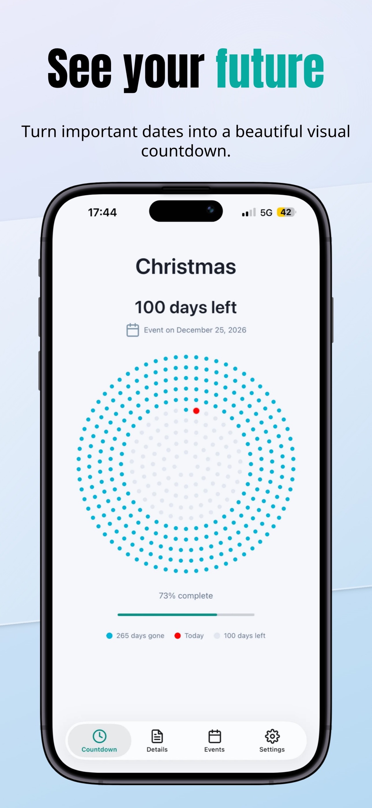 Screenshot 1 of Countdown Dots