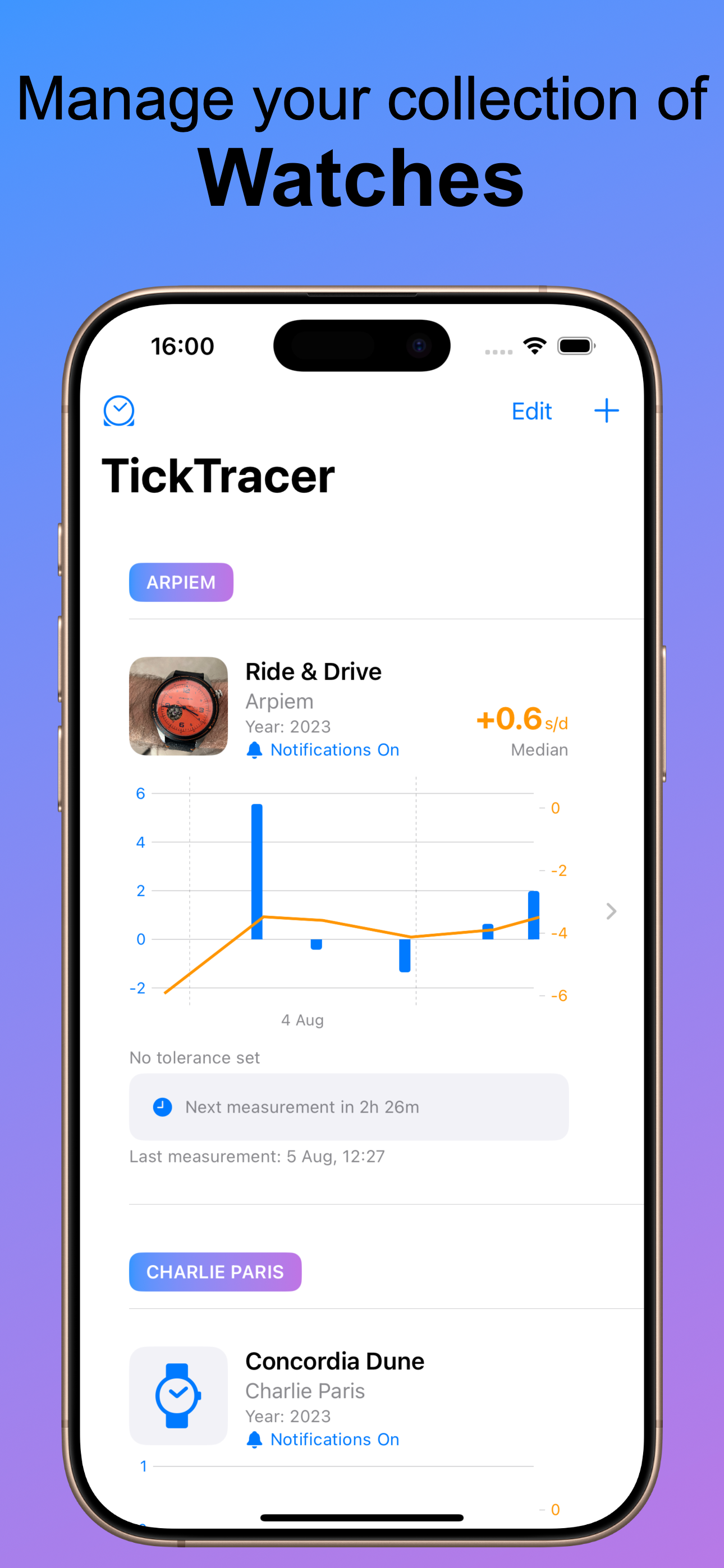 TickTracer - Watch Accuracy