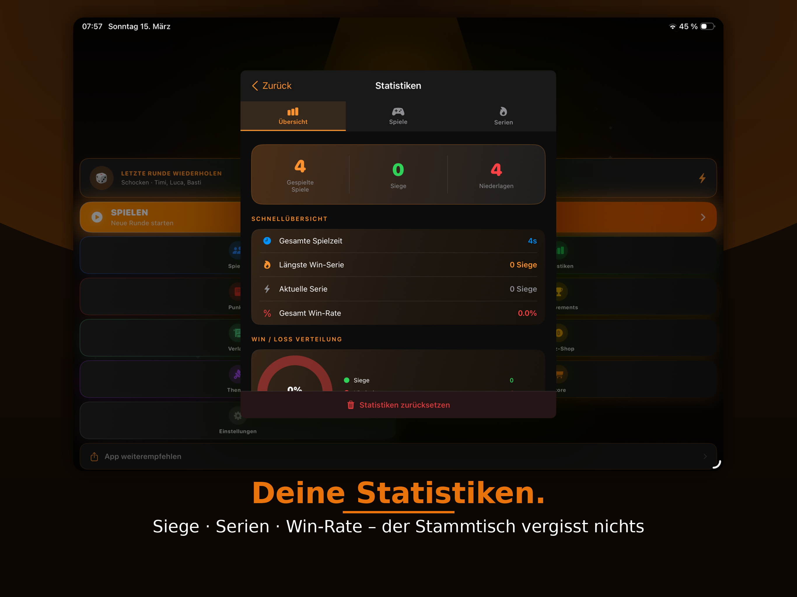 Stammtisch Pro–Schocken&Würfel