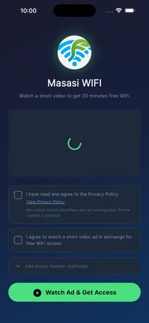 Masasi WiFi Access screenshot 2