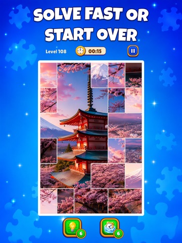Picrush: Timed Picture Puzzle iPad screenshot