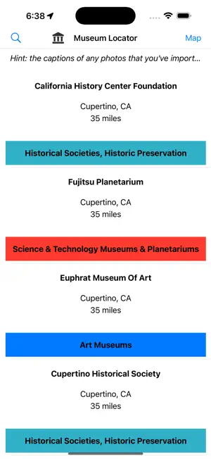 U.S. Museum Locator screenshot 2