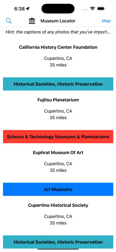 U.S. Museum Locator screenshot 2