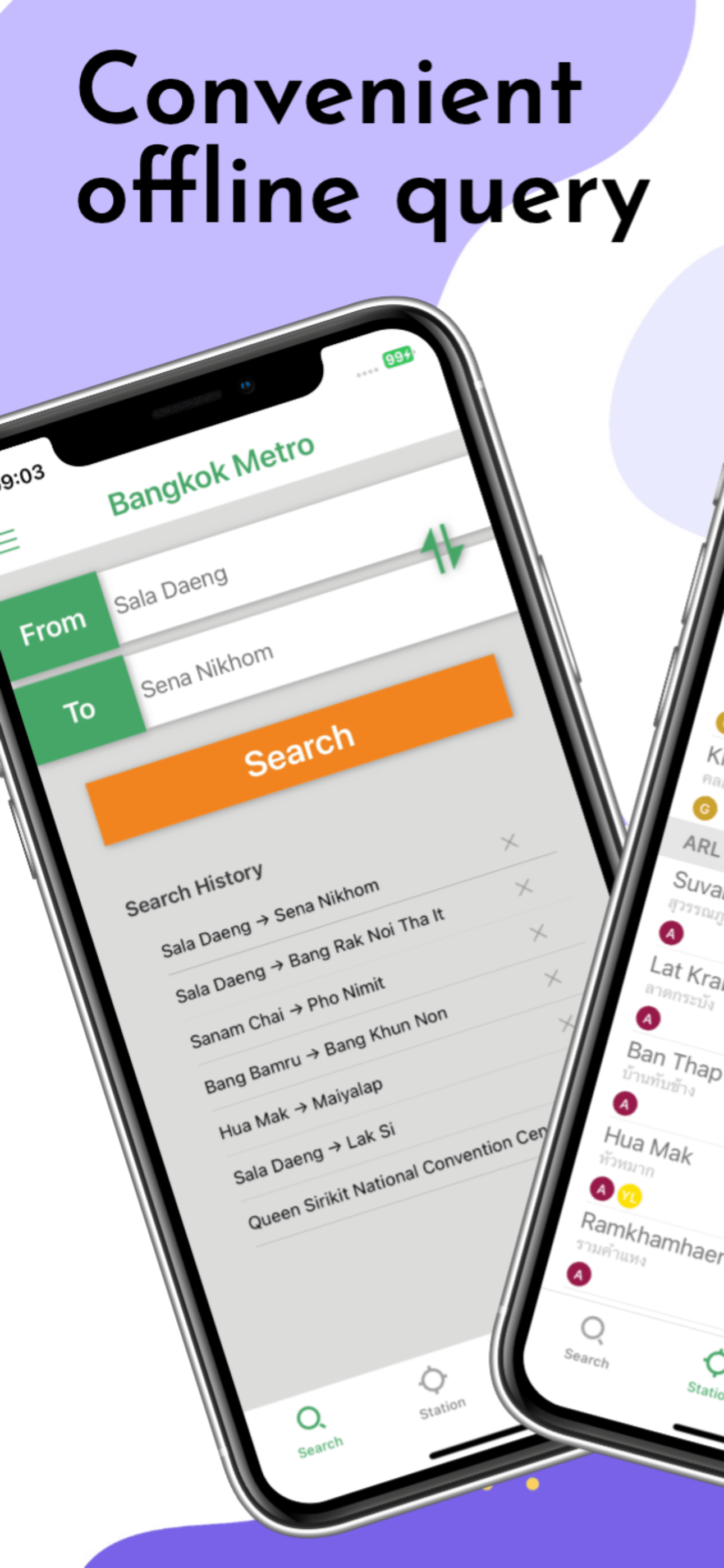 Bangkok Metro Navigation Map