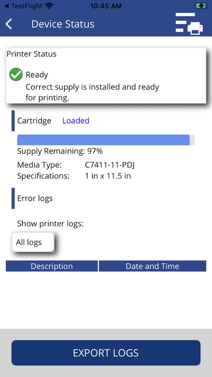 PDC Printer Application