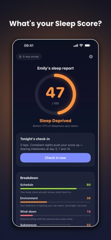 Sleepmaxx — Sleep Score & Plan iPhone screenshot