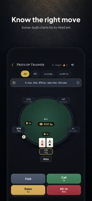 Short Deck Poker Trainer screenshot 1