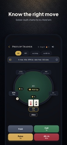 Short Deck Poker Trainer Screenshot 1 of 7